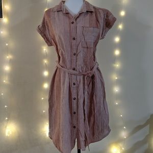 Collared button up dress